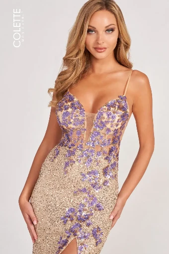 Colette by Daphne CL2049 #2 Lilac/Gold thumbnail