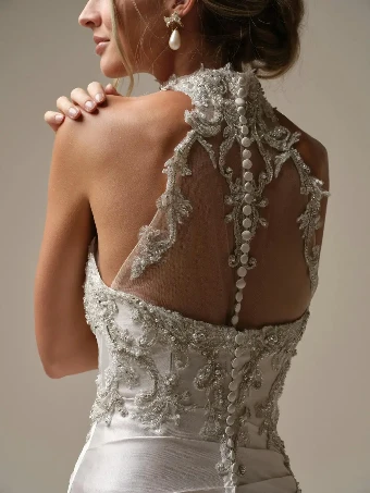 Maggie Sottero 25MC356A01 #1 Ice Pink/Pewter Accent All Ivory thumbnail