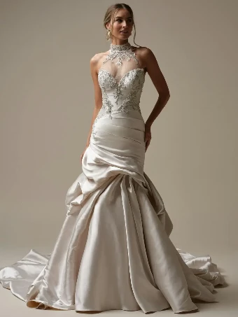 Maggie Sottero 25MC356A01 #2 Ice Pink/Pewter Accent All Ivory thumbnail