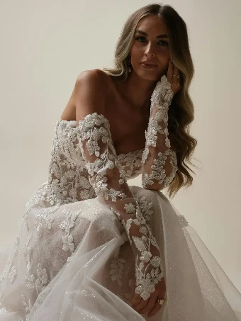 Maggie Sottero 25SW365A01 #2 IVORY SILVER ACCENT OVER NUDE Ivory Silver Accent thumbnail